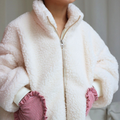 White Daisy Vintage Gingham Fleece