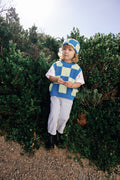 Sunday Siblings lime check beanie