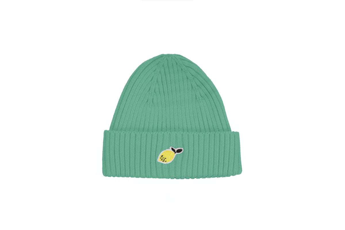 Sticky Lemon cotton beanie hat