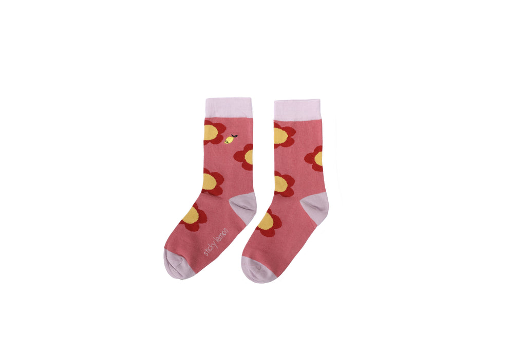 Sticky Lemon tree flower socks