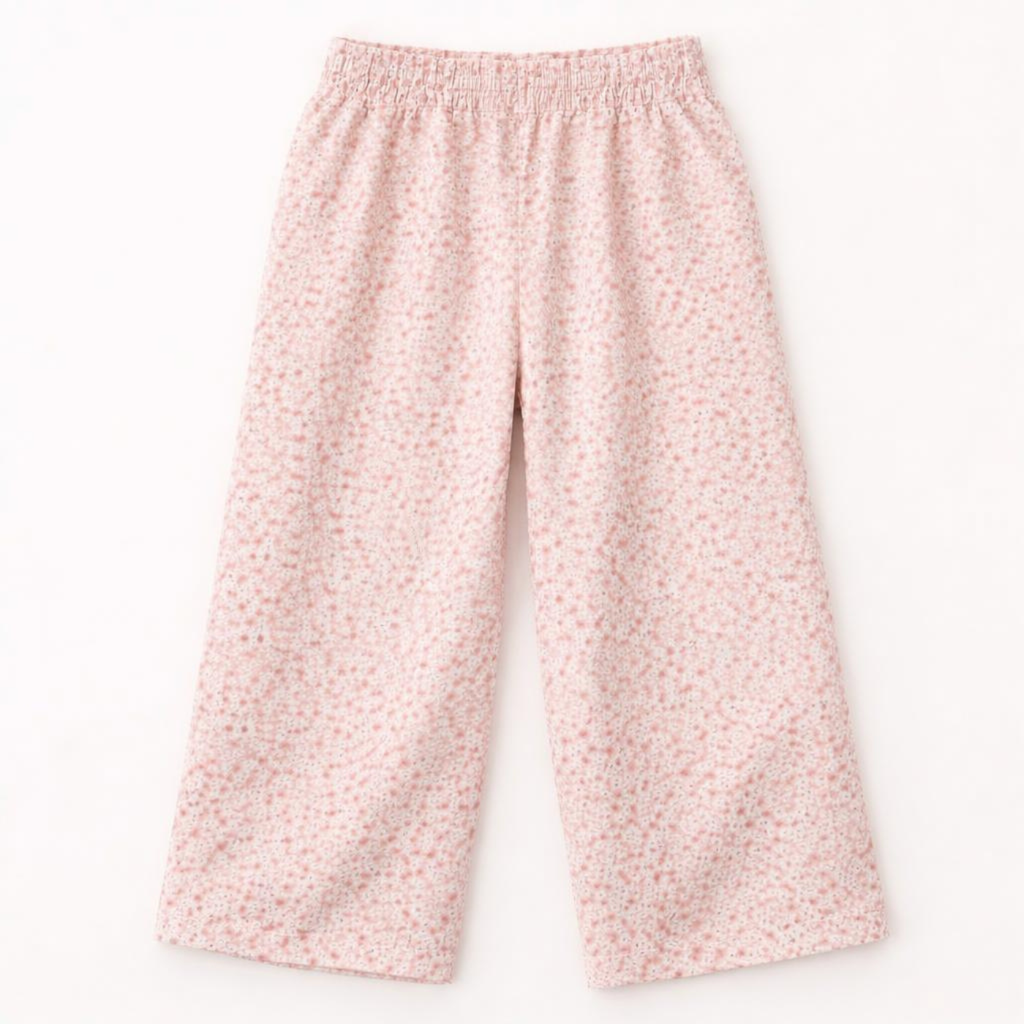 White Daisy Rocket Pocket Trousers