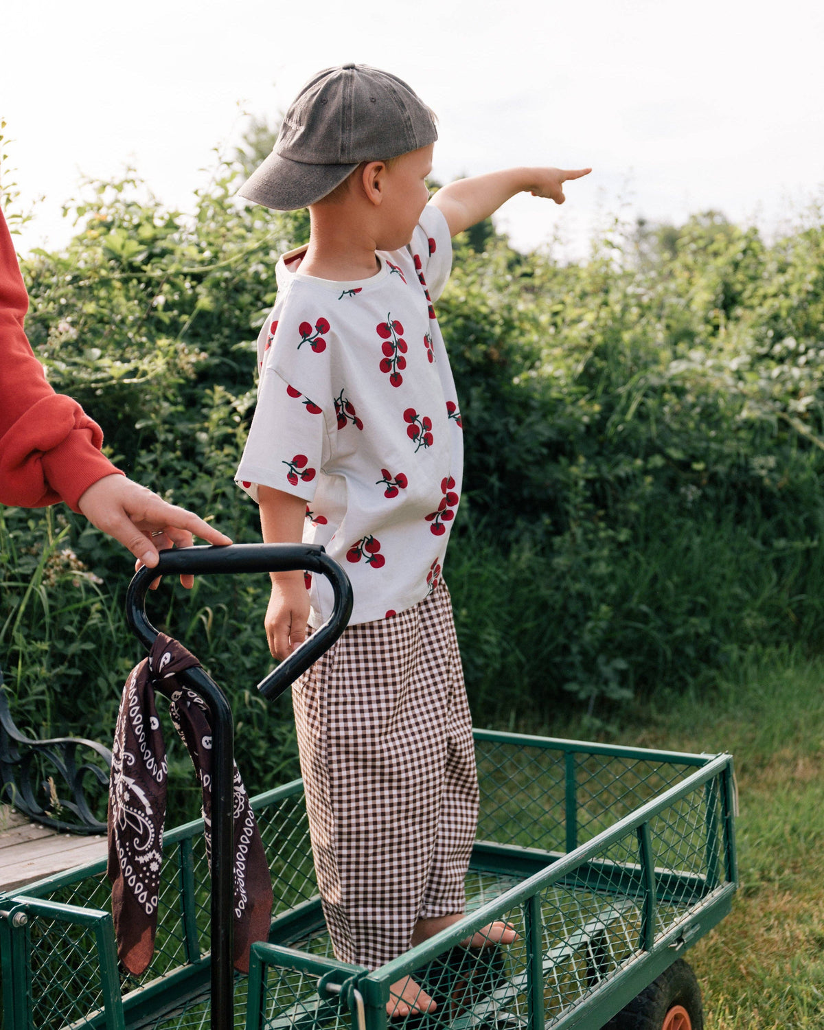 Wildgreen Gingham Barrel Trousers