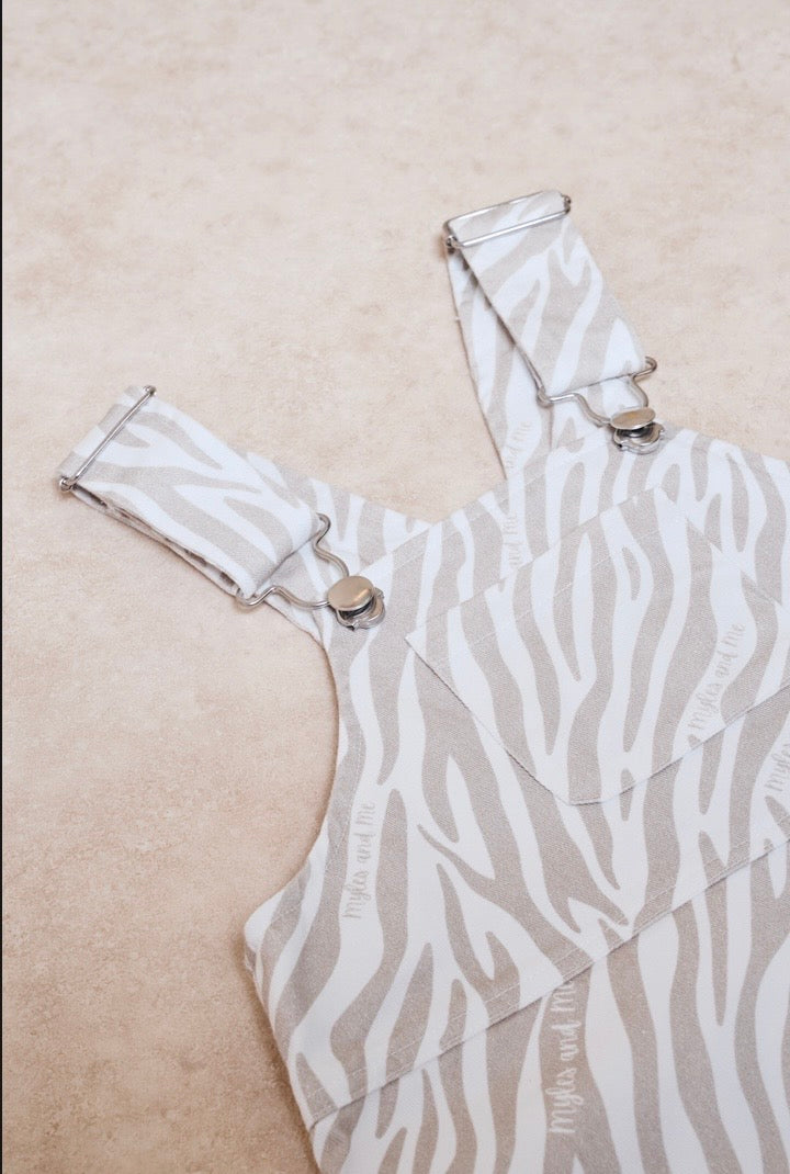 Myles and Me Zebra dungarees