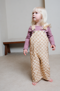 Myles and Me Willow Sands Check Dungarees